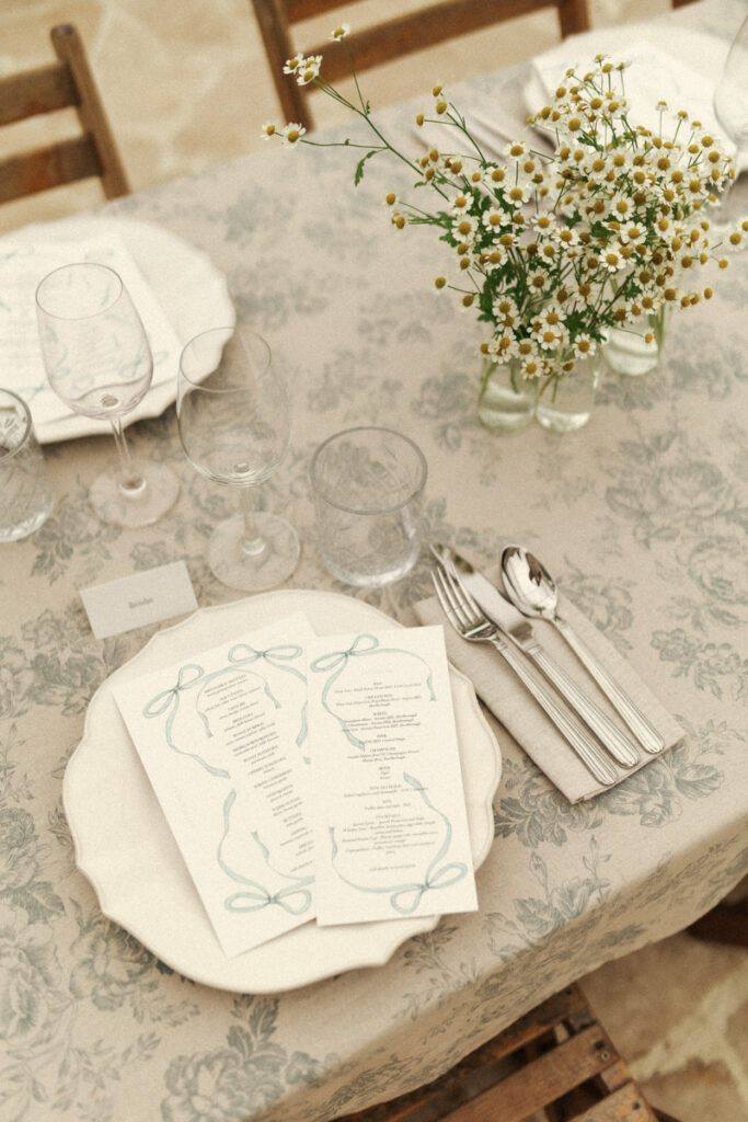 French inspired tableware for a bride and grooms big day in New Zealand. Captured by Eilish Burt