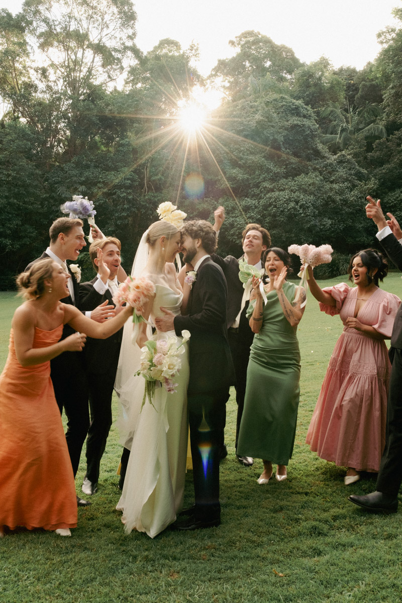 A vintage film photograph of a wedding captured by Eilish Burt Photography in Brisbane, Australia
